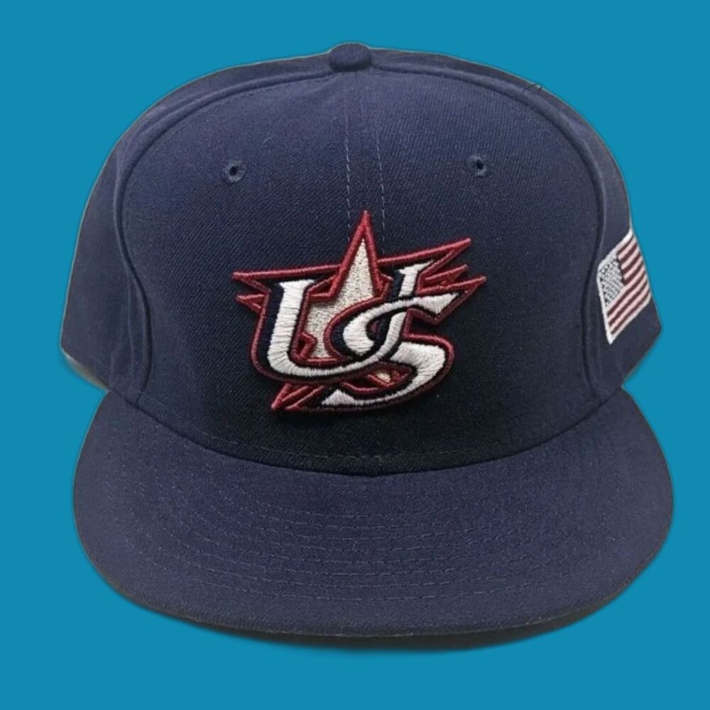 New Era World Baseball Classic US Team USA Cap Blue Size 7-1/8